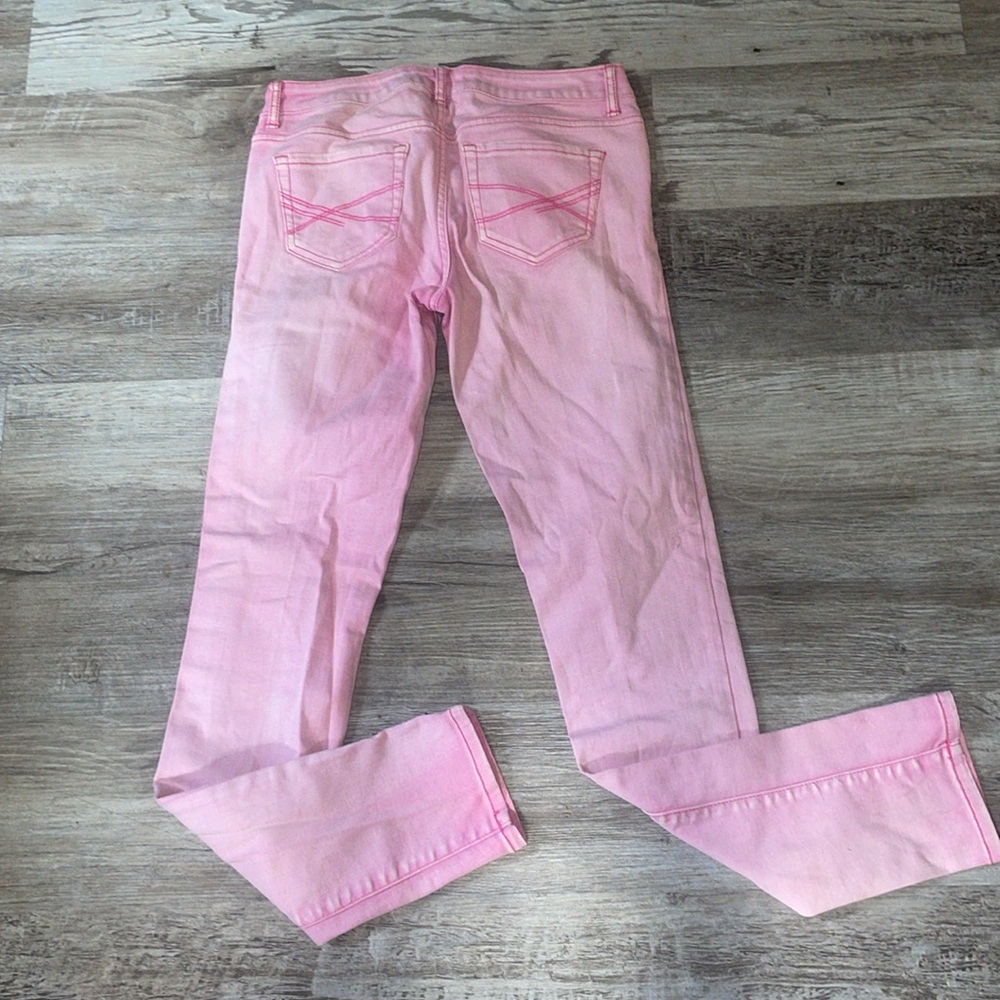 Aeropostale pink ultra skinny Ashley Jeans size 3/4 - Picture 8 of 11